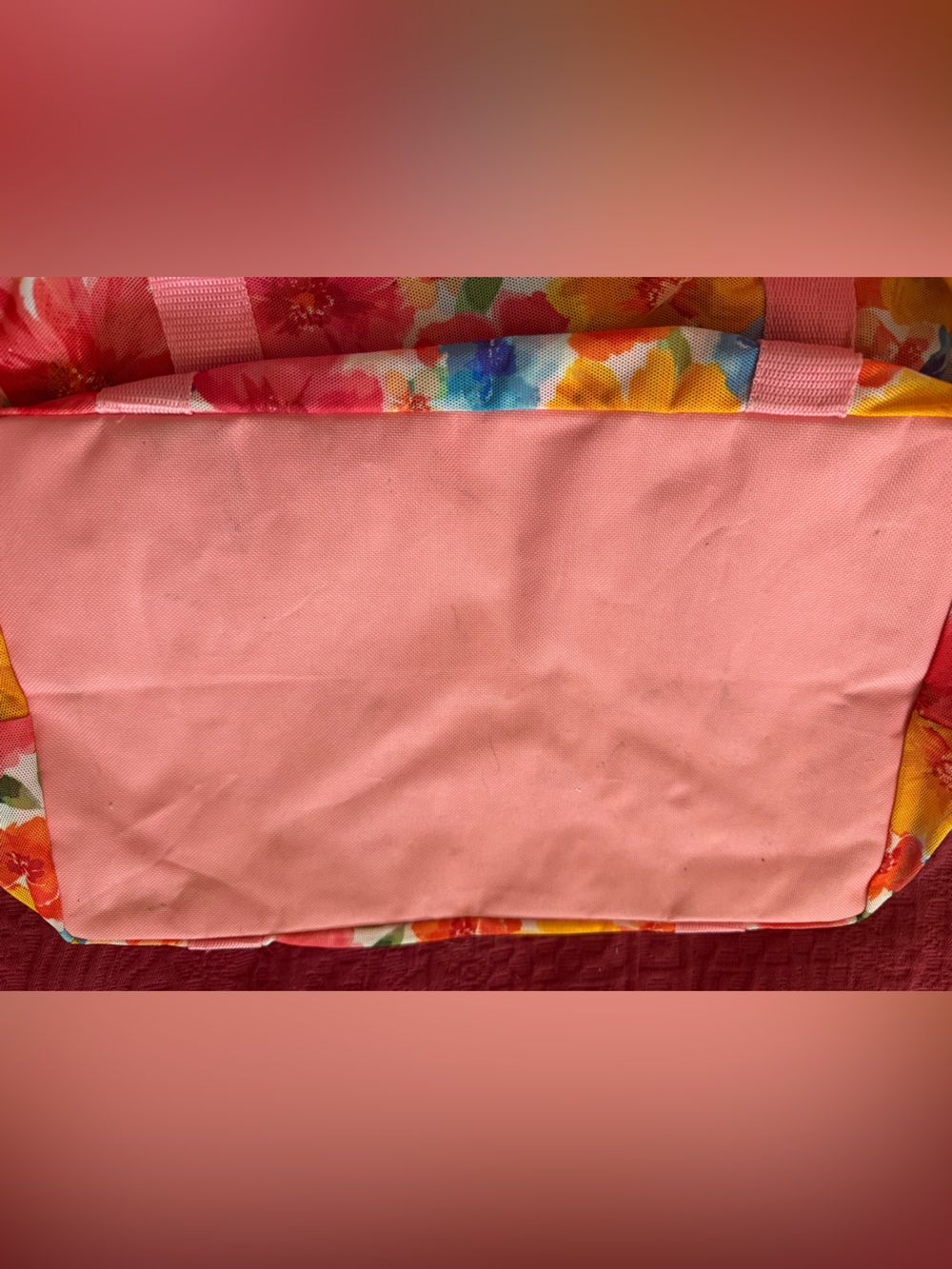 Floral Pink Multicolor Tote Bag - Picture 2 of 3